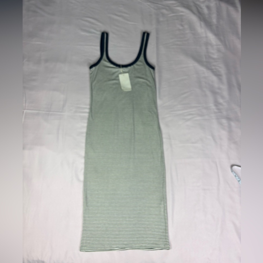Zara Blue and White Striped Tank - Picture 5 of 10